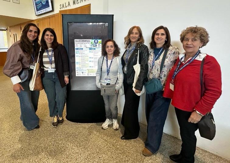 Profesionales del CRMF de Salamanca en un momento de su participación en la II Jornada de Salud Comunitaria salmantina.